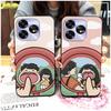 Phone Pouch Anti-knock Phone Case For UMIDIGI A15/A15C/A15T Durable Full Wrap Cute Graffiti Shockproof Protective Couple