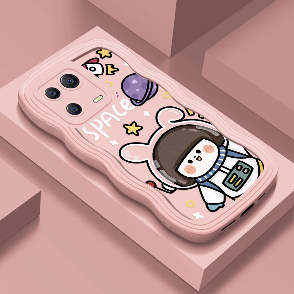 Mobile Phone Cases for iPhone 11 13 XR 15 Pro Max 12 14 Pro Max Case iPhone 16 7 Plus 8 Plus XS Max Big Wave Solid Color Cartoon Anti-drop Waterproof