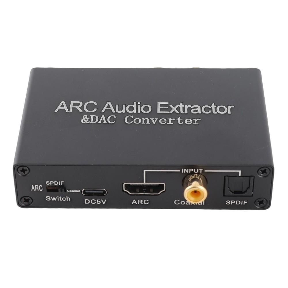 192KHz HD Output ARC Sound Extractor Toslink To Headphone Jack Adapter for Soundbar