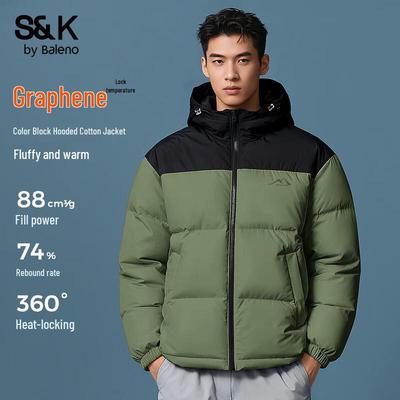 Baleno Men's S&K Series Puffy Hooded Winter Jacket