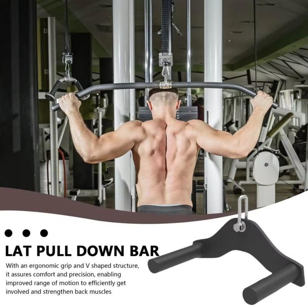 Anti-Slippery Back Muscle Row Handle Fits The Palm Curl Triceps Press Down Bar  Gym