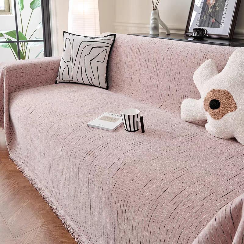 Americká rovná pohovka Žinylková pohovka Ručník Univerzální pro všechna roční období Jednoduchý protiskluzový potah na pohovku Špičková látka s plným krytím