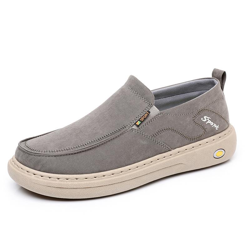 

Men s Shoes Spring and Autumn New Cross-border Single Shoes Comfortable Soft Bottom Sports One Stirrup Cloth Shoes Casual Walking Shoes 44 хакі
