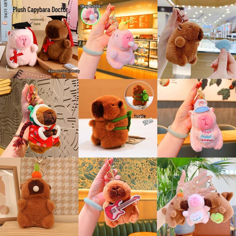 Popular Capybara Plush Pendant: Cute Capybara Ornament Toy