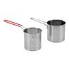 Deep Fryer Pot with Basket 304 Stainless Steel Cooking Oil Container with Pasta Strainer Basket for Kitchen French
