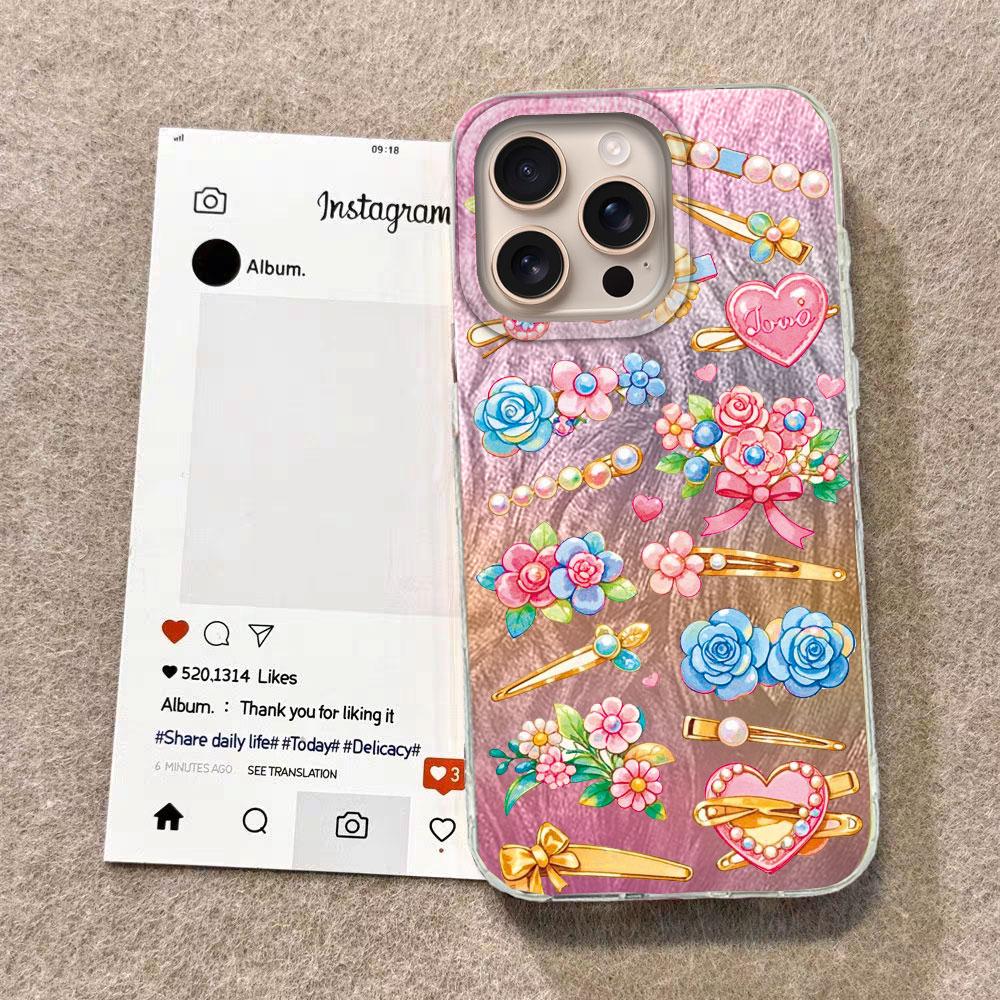 Blue Bow Green Heart Love Phone Cases For Apple Iphone 16 15 14 13 Pro Max 7 16e 16plus Back Shell Silicone Couple Fundas Cover