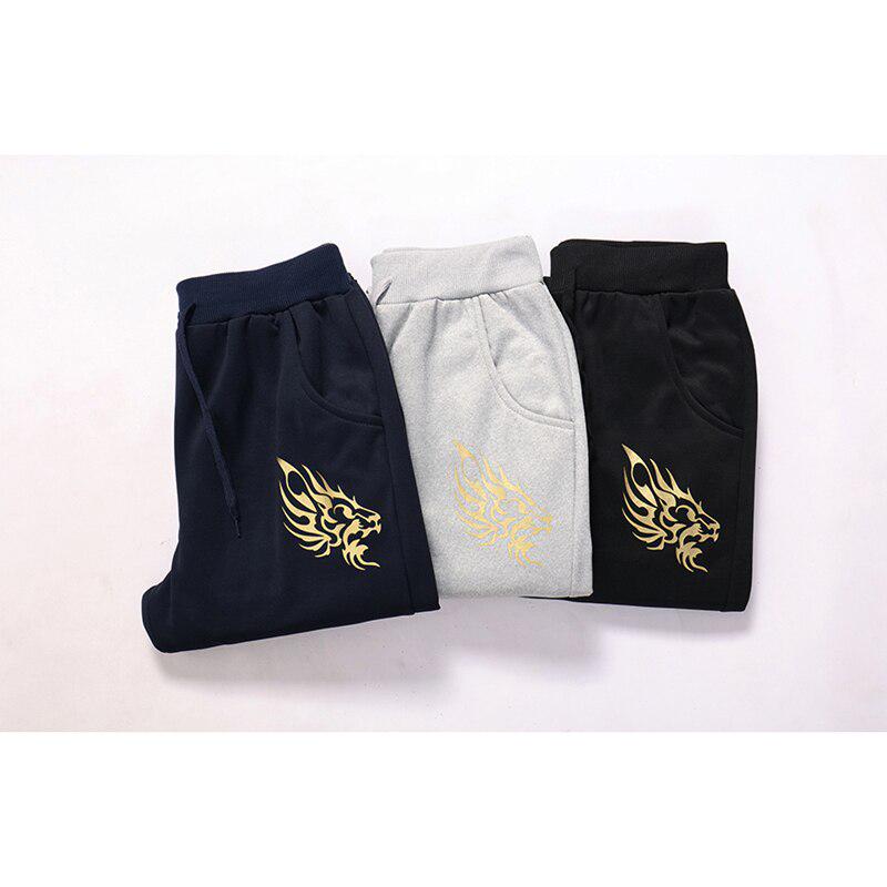 Men's Sports Suit Set Two Pcs Autumn Sports Men's Suit Fitness Cap Sweaters Jacket + Pants Sets