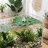 Lotus Leaf Fishing Cat Decoration Miniature Aquarium Landscaping  Home Aquarium
