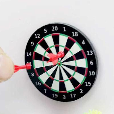 1set Mini Dart Board Darts Game Set Dollhouse Mini Play Toy Home Decor Accessories For Pretend Play
