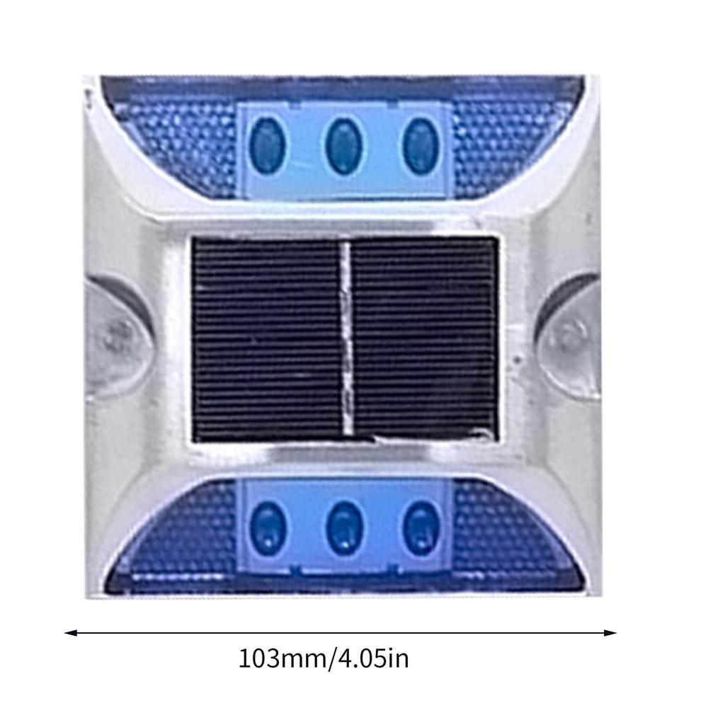 

Отражатели для подъездных путей на солнечных батареях Светильники для дорожек на солнечных батареях Долговечные предупреждающие огни для ступеней на улице Поднятый на солнце маркер для тротуара синий