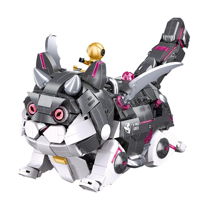 Mechanical Cat Building Block Series, Creative Moc Building Block Model Ornaments Gifts, Children'S And Adult Educational Toys