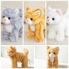 Stuffed Animals Cat Plush Toys Simulation Stuffed Lifelike Cat Plush Kitten Doll  Birthday Gift