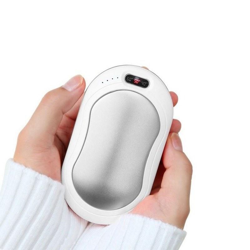 Hand Warmer 10000 MAh USB Power Bank Electric Portable Pocket Hand Warmer Digital Display Multi-Function Pocket Cloth Bag
