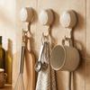 3Pcs Reusable Suction Cup Hooks Waterproof Bathroom Towel Hooks Kitchen Storage Hook  Entryway