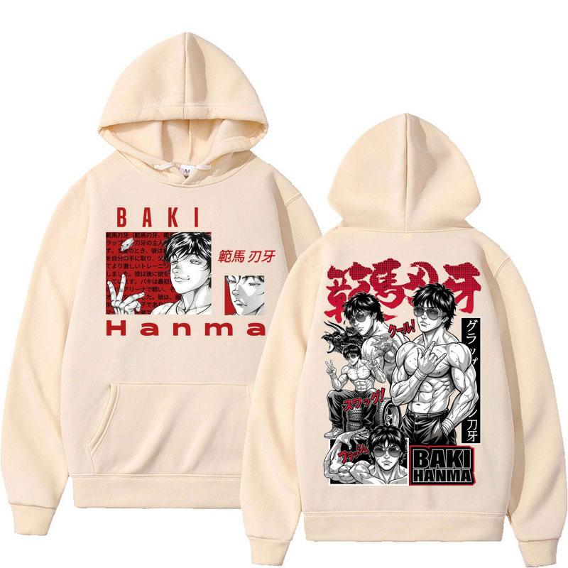 Anime Baki Haman Harajuku Manga Hoodie Y2k Fashion Men Women Gothic Fleece Tracksuit Popular Sweatshirt Streetwear Gifts