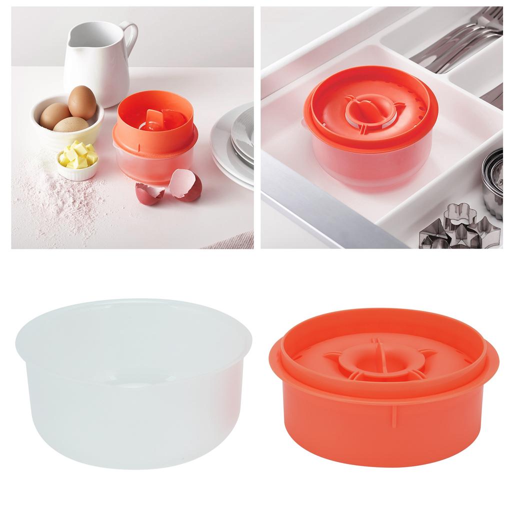 Egg Separator NonToxic Egg White Filter Divider Kitchen Tool for Home Bakery(Yellow )