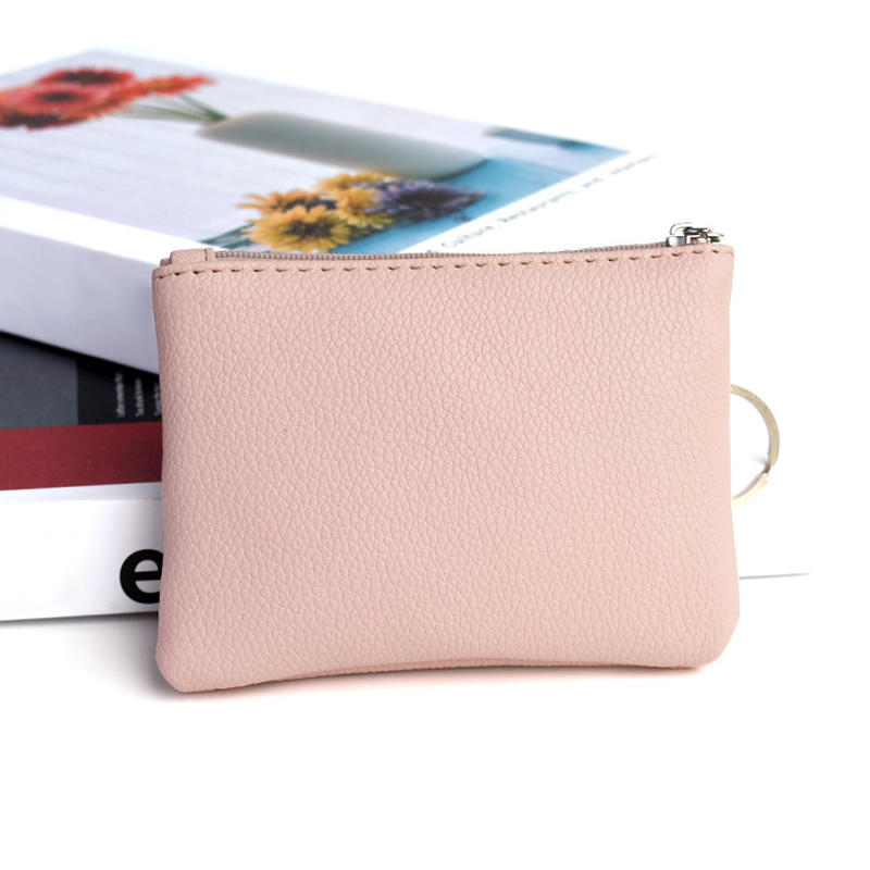 Women's Small Change Money Bags Pocket Wallets Key Holder Case Mini Functional Pouch Zipper Card Wallet Coin Purses