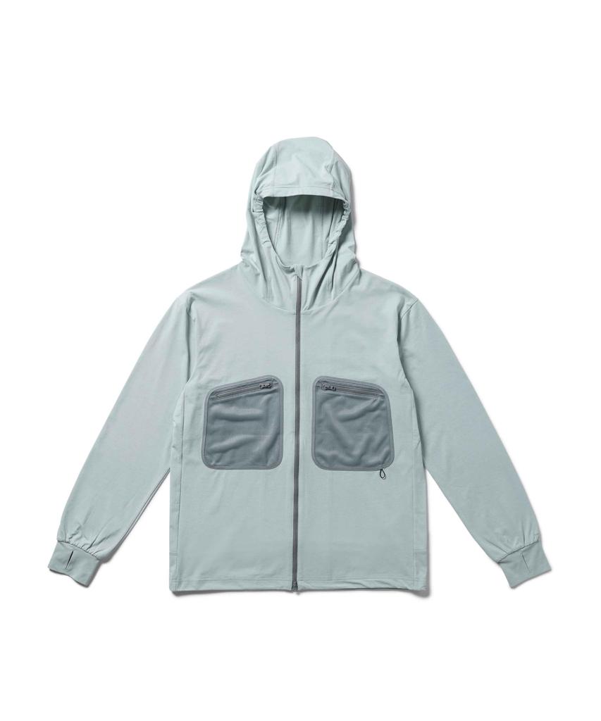 Snow Peak Water Active Zip Up Hoodie Outerwear Jacket Hoodie LIGHT GREY L JK-25SU013 Zip-up Men's Women's