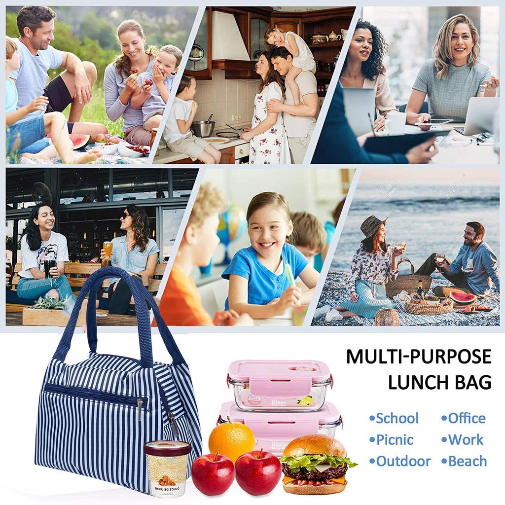 Insulated Picnic Cartoon Carry Case Thermal Portable Cold Lunch Bag Bento bag