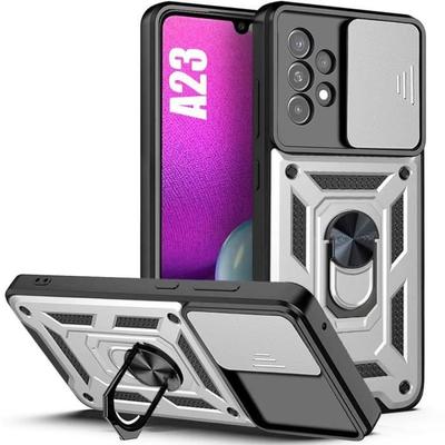 Protective Case - BOOLING - for Samsung Galaxy A23 5G - Silver - Shockproof - Anti-Scratch