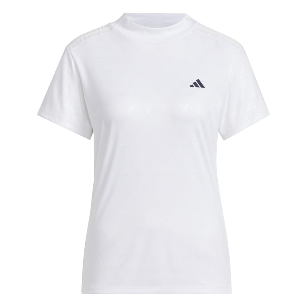 

BOS logo debossed mock neck short sleeve shirt