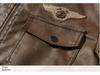 Men's Autumn/Winter PU Leather Motorcycle Jacket, Lapel, Plus Velvet, Trendy Large Size