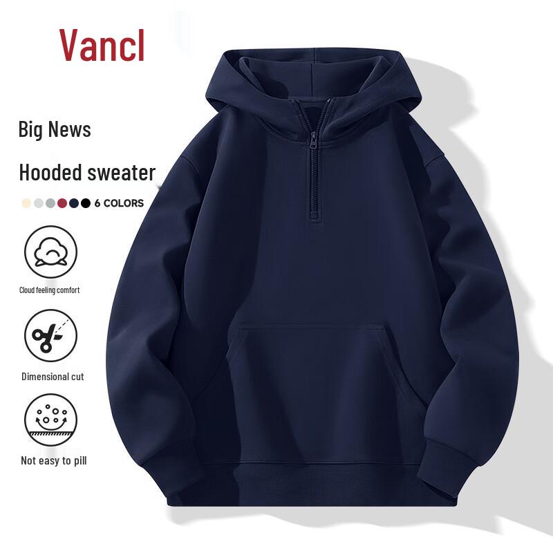 VANCL Men's Half-Zip Hooded Sweatshirt