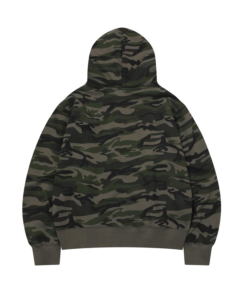 S'Est Solaris Camo Hoodie Zip Up Khaki