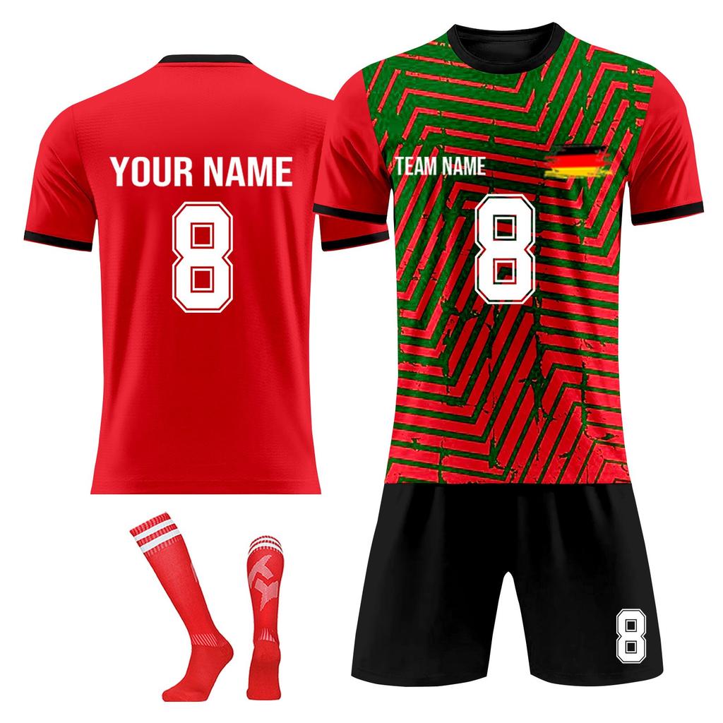 Personalised Shirts Kit Mens Girls With Name Number Custom Football Jerseys For Boys Training Suit