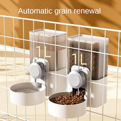 Hund Feeder Große Kapazität Hängenden Käfig Automatische Hund Wasser Brunnen Kaninchen Wasserkocher Katze Hängenden Käfig Wasser Spender