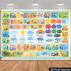 2D Preschool Educational Alphabet Poster Backdrop Photo Booth Fabric
