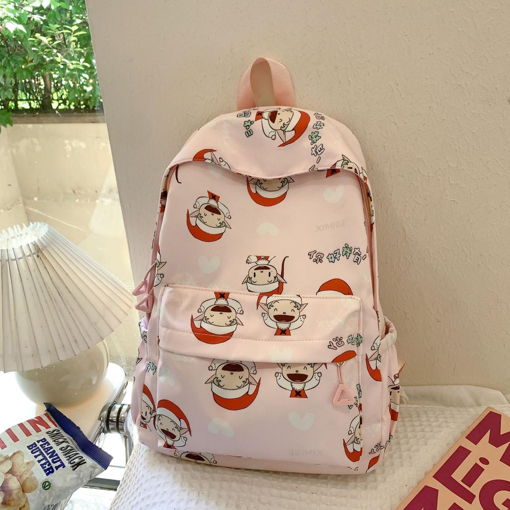 Schoolbag Girl Heart Cute Pink Large Capacity Backpack Japanese Printed Cartoon Student School Bag Lightweight