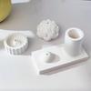 Incense Insert Silicone Molds DIY Cement Concrete Yoga Incense Stick Holder Mold