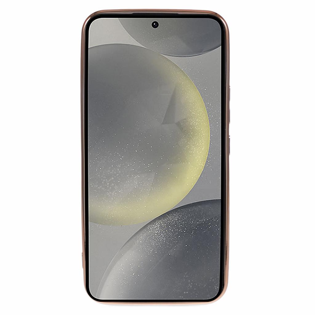 For Samsung Galaxy S24 Shockproof Case 6D Electroplating Love Heart TPU Phone Cover