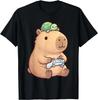 Cute Capybara Anime Gamer Turtle Funny Graphic Kawaii T-Shirt Unisex T-Shirt