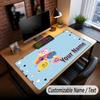 Custom Name Text Big Mouse Pad,Mr. Men & Little Miss Soft Non Slip Extended Desk Mat For Home Office