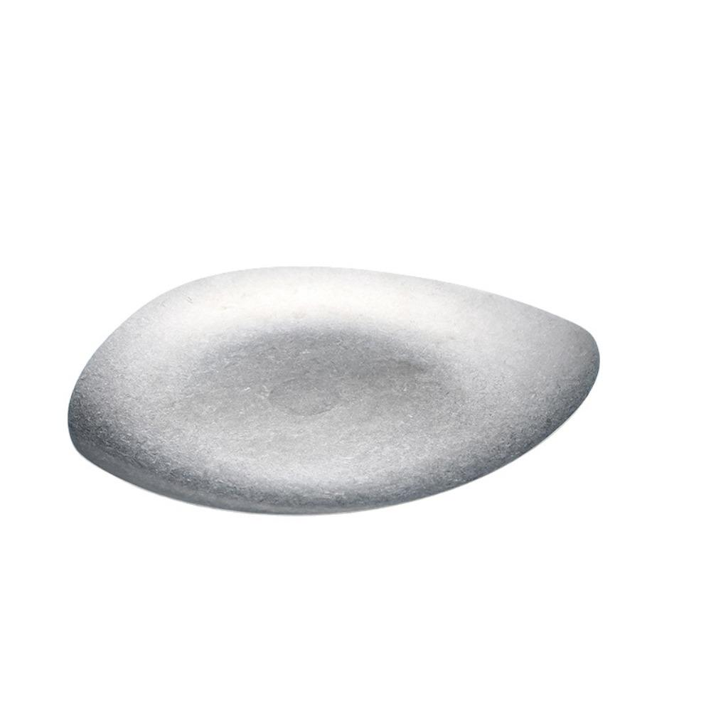 Irregular Shape Vintage Stainless Steel Meal Plate Anti-fall Unbreakable Dinner Plate Industrial Style Bone Dish Camping