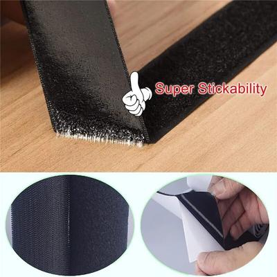1M/5M Strong Self Adhesive Hook & Loop Tape Double Sided Heavy Duty Velcroes Fastener Tape Width 20-50mm for DIY/Crafts/Clothing