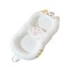 Portable Baby Lounger Adjustable Support Pad Foldable Base Baby Crib Lightweight Comfortable Bottle Feeding Crib for Newborns