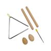 Triangle Percussion Instrument Set Wood Musical Percussion Instrument Toy for Children Preschool