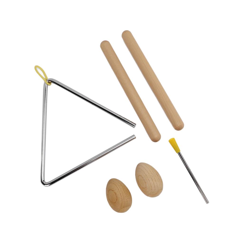 Dreieck Schlaginstrument Set Holz Musikalisches Schlaginstrument Spielzeug für Kinder Vorschule