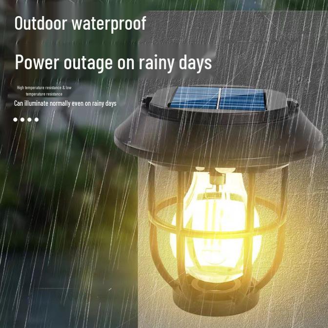 Waterproof Solar Wall Lamp: Outdoor Courtyard Light with Automatic Induction and Decorative Night Illumination.