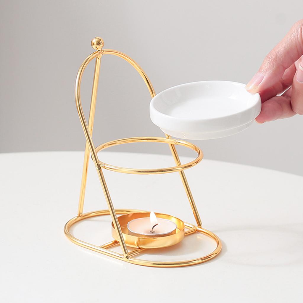 Essential Oil Burner Wax Melt Burners Fragrance Wax Warmer Ceramic Tealight Candle Holder Scented Diffuser Home Decors