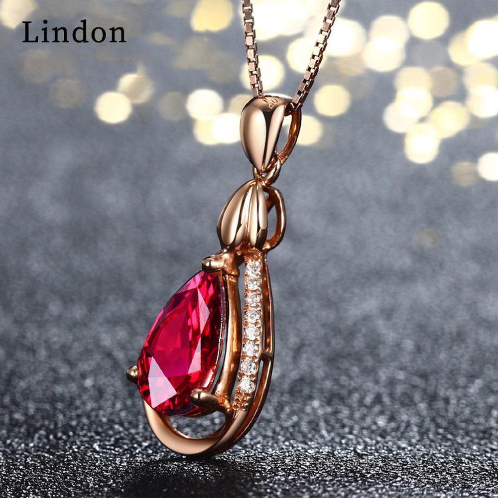 Dámský náhrdelník Lindon Přívěsek z měděné slitiny Zirkon Módní dárek