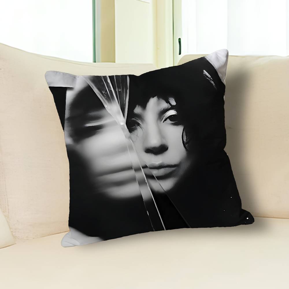 Sängerin L-Lady Gaga Mayhem Anime Berühmtheit Merchandise All-Match Bedruckter Kissenbezug Sofa Auto Büro Raum Dekoration Schutz