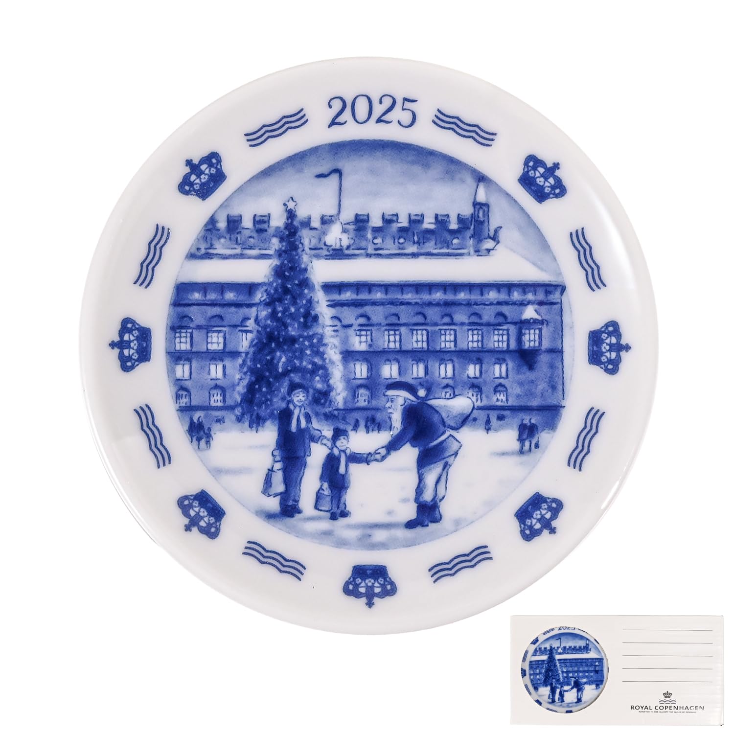 

Royal Copenhagen 2025 Christmas in Copenhagen Mini Plate, 8.5cm, Blue Collectible, 1425702 (1074927), Western Tableware [Parallel Import]