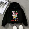 Cartoon Mickey And Friends Portrait Print Kids Hooded Pullover,2026 Front Decor Design,Cozy Warm Hoodie, Daily Casual Top For Indoor And Outdoor Trips