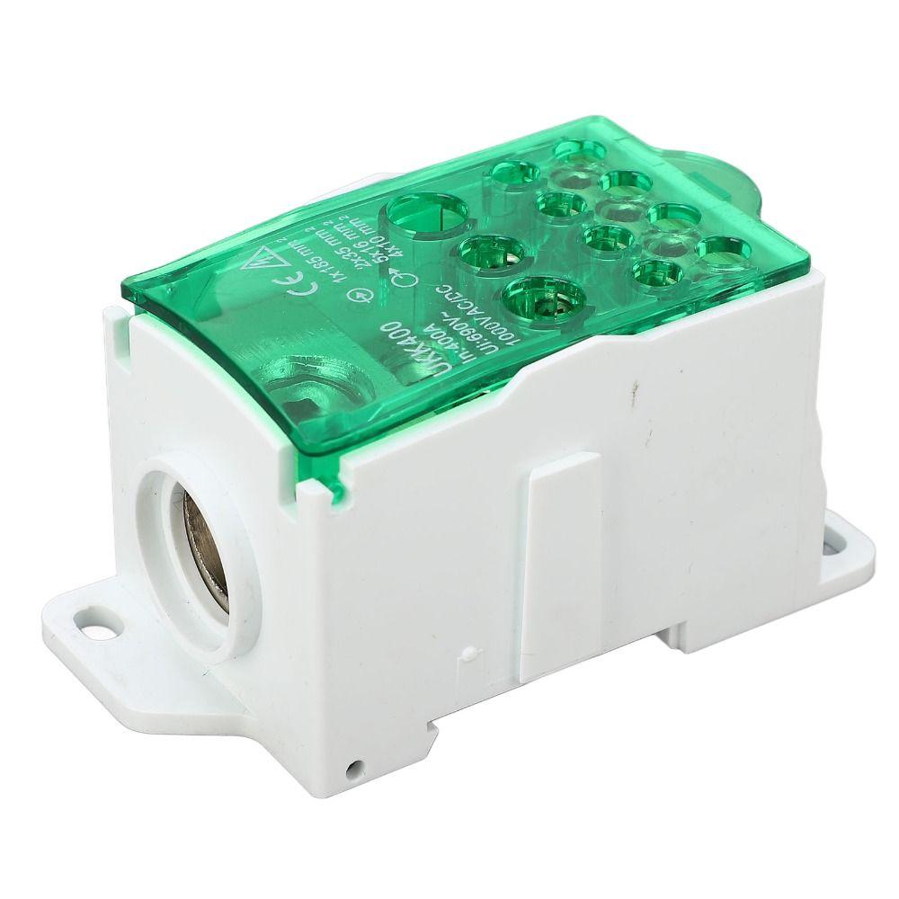 690V Terminal Block Junction Box 400A Red Blue Yellow Green DIN Rail Distribution Box Power Distribution Box