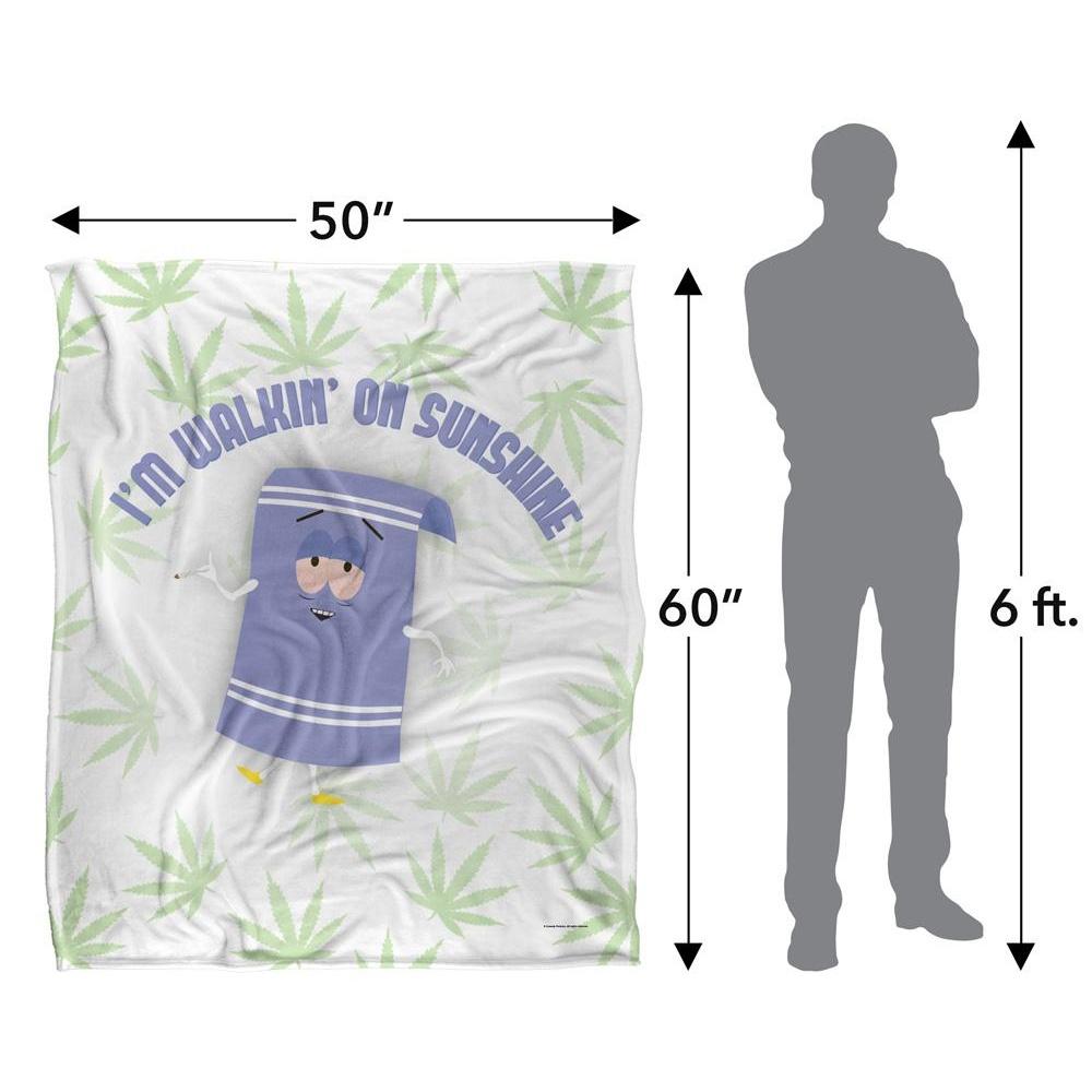 South Park Dirty Stoned Silky Stone Towelie Supersoft Blanket