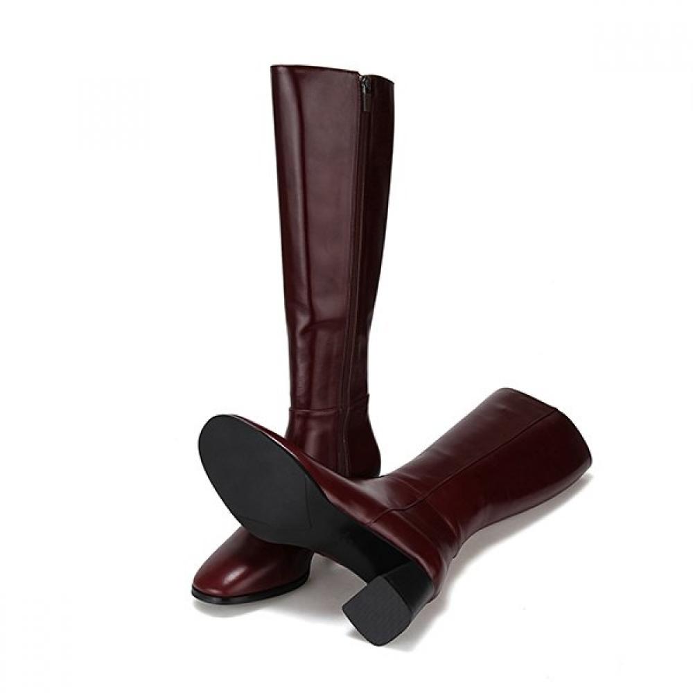 BARBARA Leder Atmungsaktive Lange Stiefel 6,5cm Bbg851wn